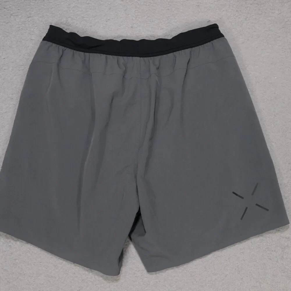 Ten Thousand Shorts Mens Large Gray Interval Athletic Lined 7" Inseam - Picture 11 of 11
